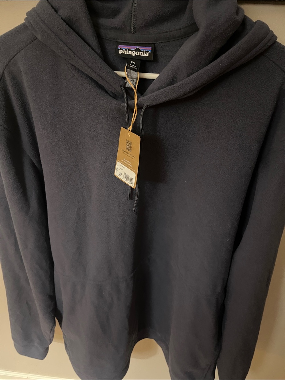 Patagonia Men's Navy  Micro D Hoodie, XXL